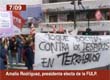 Federación Universitaria de La Plata realiza corte contra la represion a los trabajadores de Terrabusi y por la reincorporación de todos los despedidos