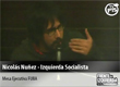 Nicolas Nuñez en el Acto de la juventud del FRENTE DE IZQUIERDA